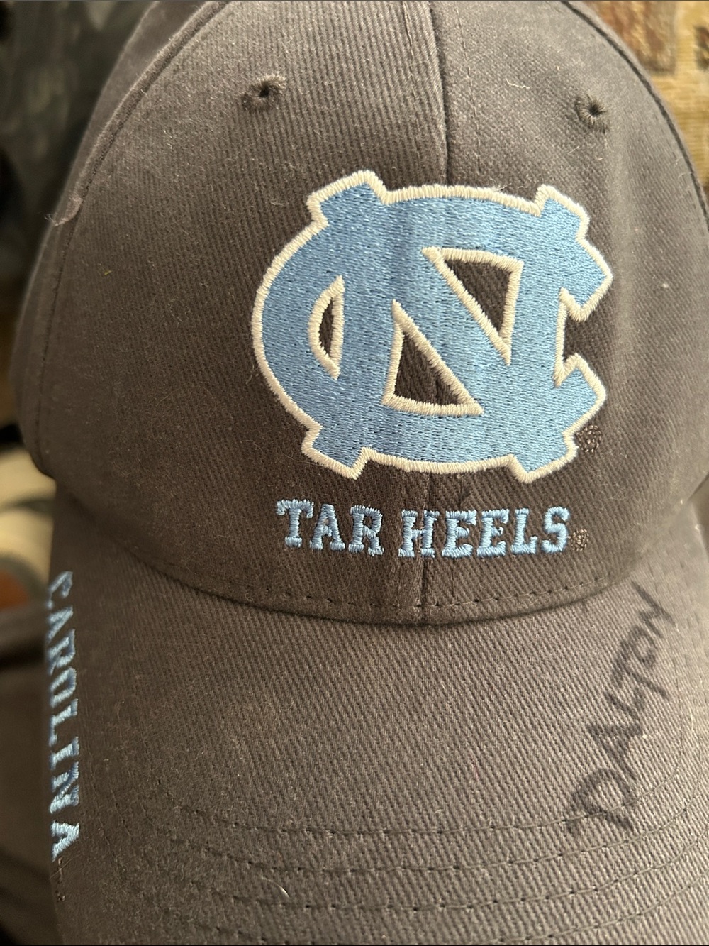 University of North Carolina Tar Heels Men’s Cap - Light Blue on Black